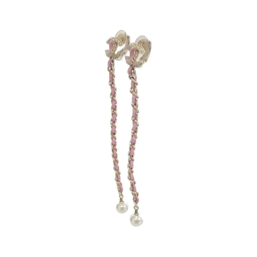 CHANEL Pink Earrings